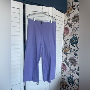 Lavender Straight-Leg Women’s Cropped Pants
